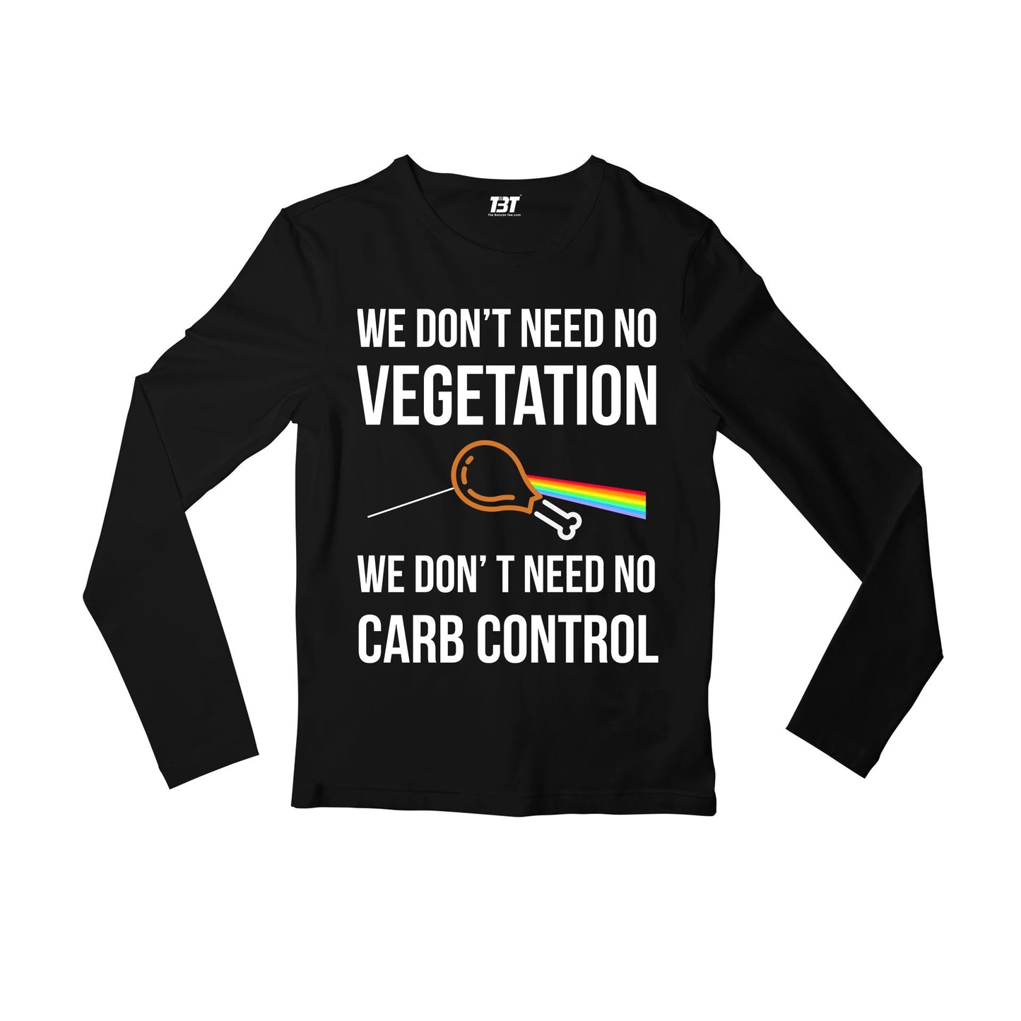 We Don't Need No Vegetation Pink Floyd Full Sleeves Long Sleeve for men girl combo under 200 best brand T-shirt - The Banyan Tee TBT