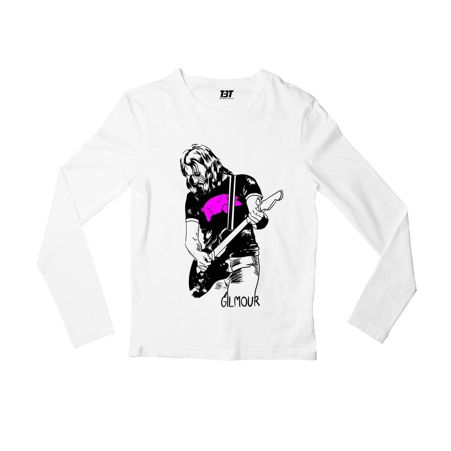 Pink Floyd Full Sleeves Long Sleeve for men girl combo under 200 best brand T-shirt - David Gilmour The Banyan Tee Full Sleeves Long Sleeve for men girl combo under 200 best brand T-shirt - The Banyan Tee TBT