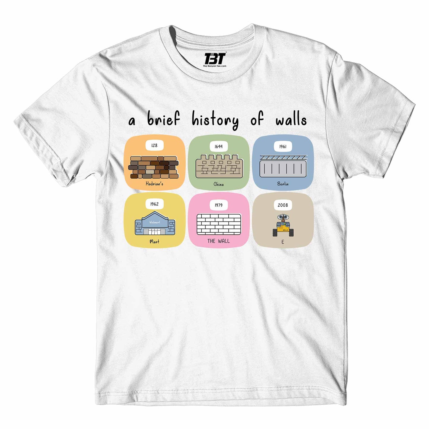 A Brief History Of Walls Pink Floyd T-shirt The Banyan Tee TBT sports mens india full meesho women boys flipkart
