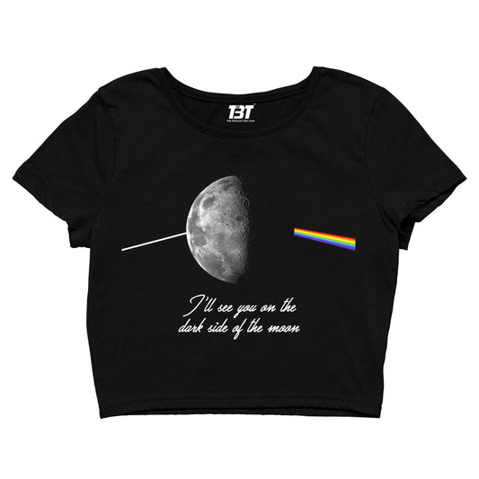 Pink Floyd Crop Top - Dark Side Of The Moon Crop Top The Banyan Tee TBT sports mens india full meesho women boys flipkart