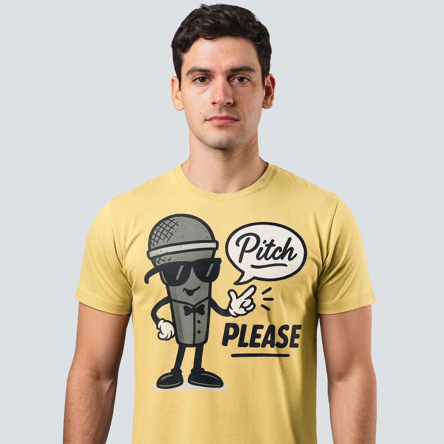 graphic pitch please t-shirt printed graphic stylish buy online india the banyan tee tbt men women girls boys unisex beige 