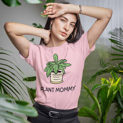 graphic plant mommy t-shirt printed graphic stylish buy online india the banyan tee tbt men women girls boys unisex baby pink 