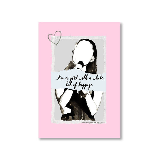 ariana grande ghostin poster wall art buy online india the banyan tee tbt a4