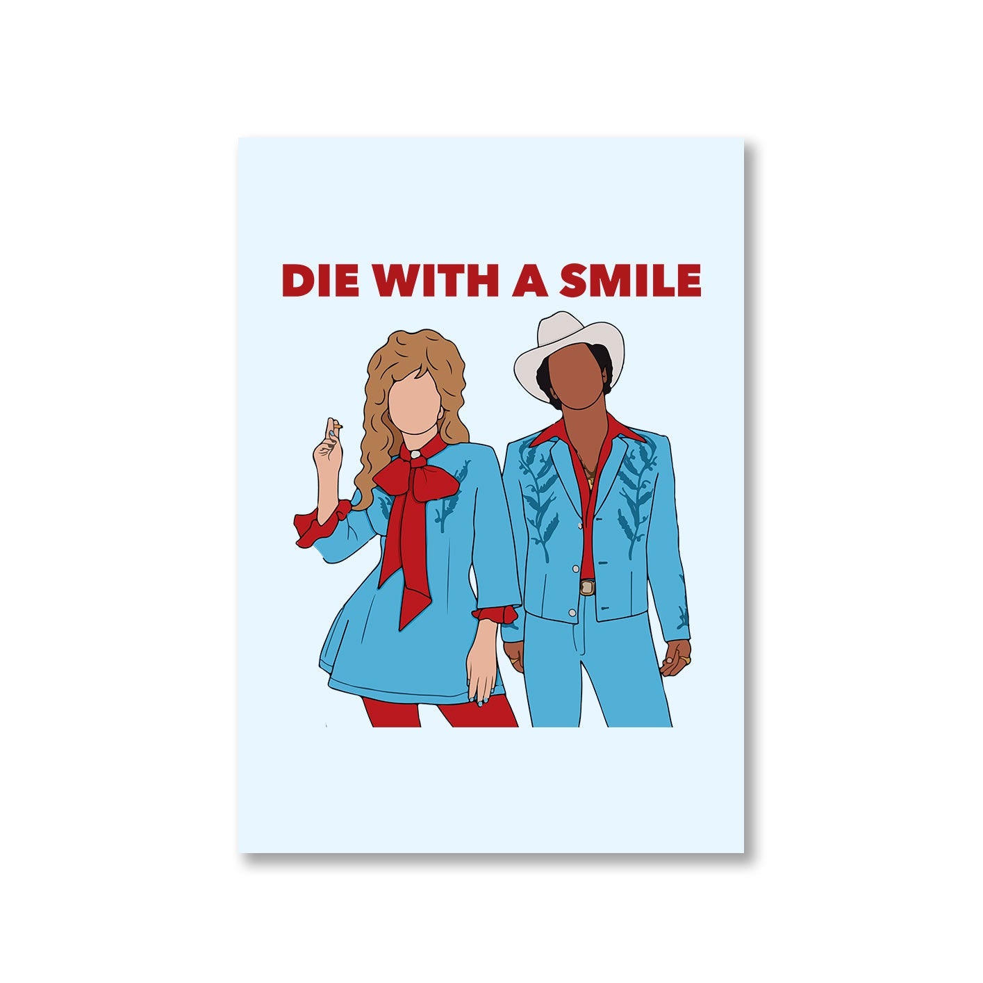 lady gaga die with a smile poster wall art buy online india the banyan tee tbt a4