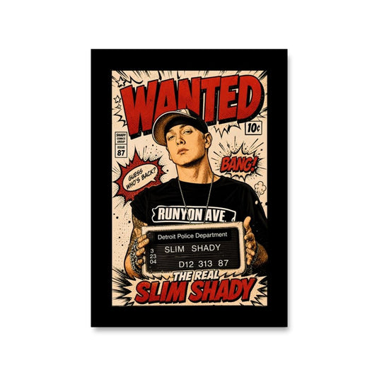 eminem real slim shady poster wall art buy online india the banyan tee tbt 8 x 10 