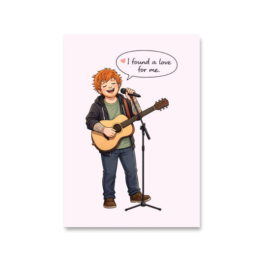 ed sheeran i found a love poster wall art buy online india the banyan tee tbt 8 x 10 