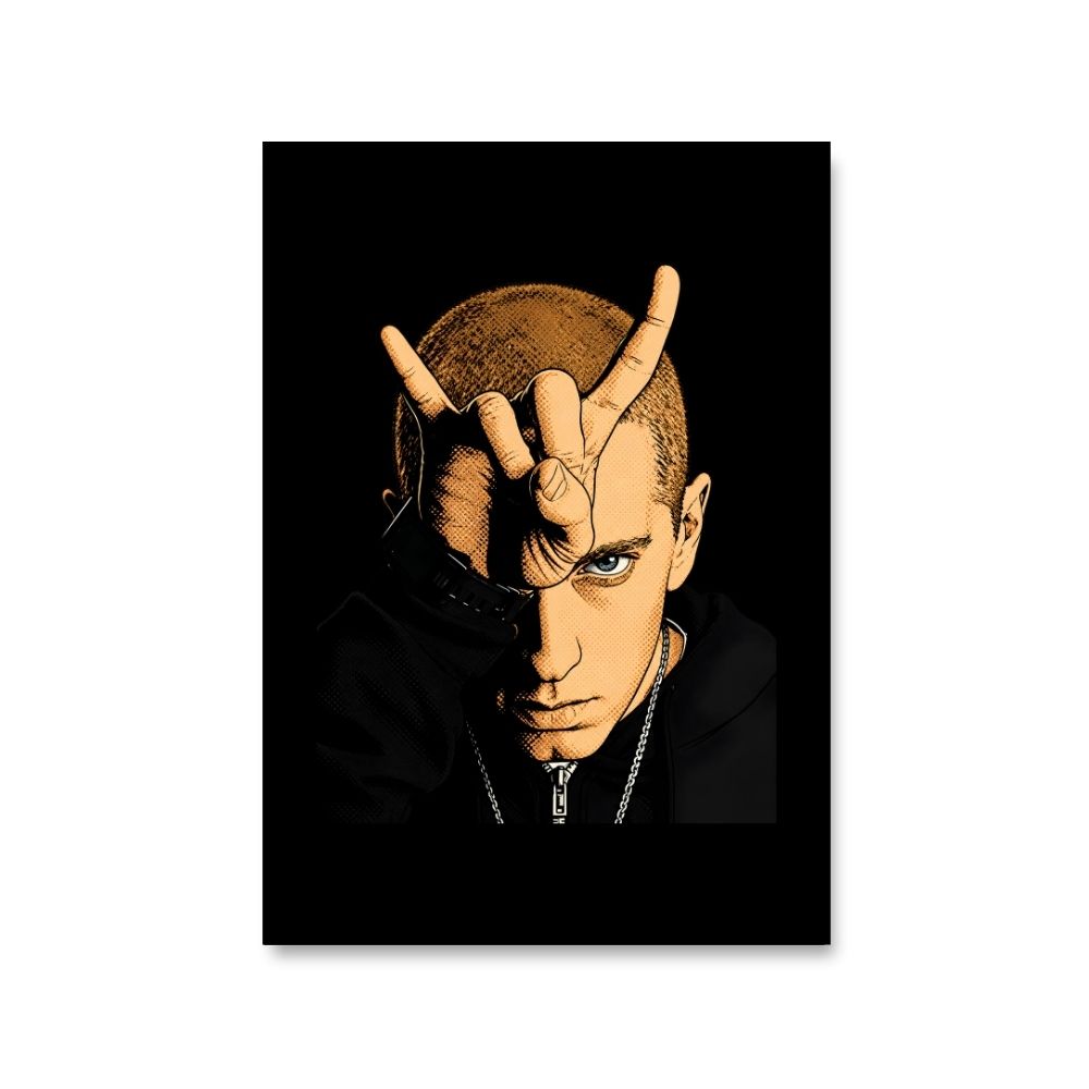 eminem bull horn poster wall art buy online india the banyan tee tbt 8 x 10 