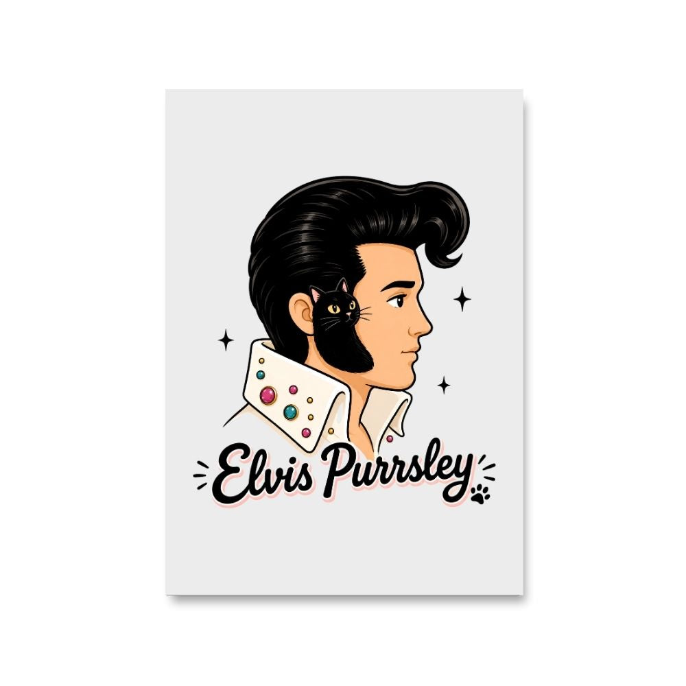 elvis presley purrsley poster wall art buy online india the banyan tee tbt 8 x 10 