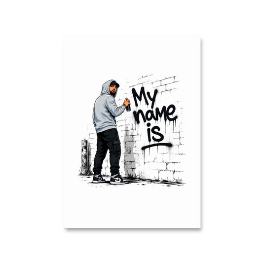 eminem my name is poster wall art buy online india the banyan tee tbt 8 x 10 