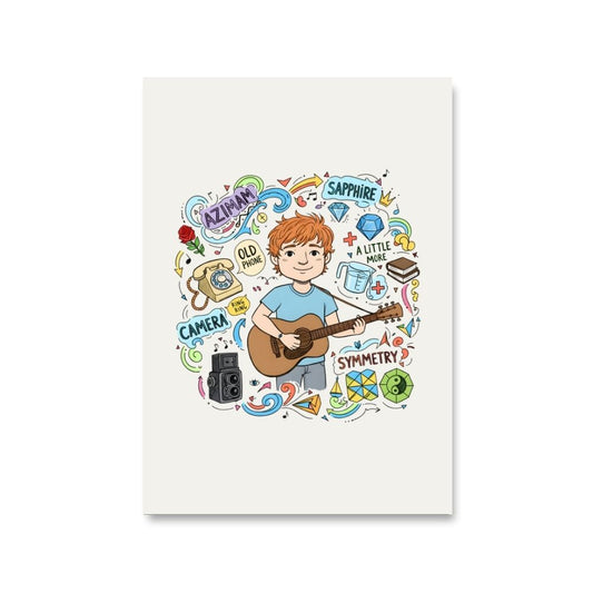 ed sheeran gingerverse poster wall art buy online india the banyan tee tbt 8 x 10 