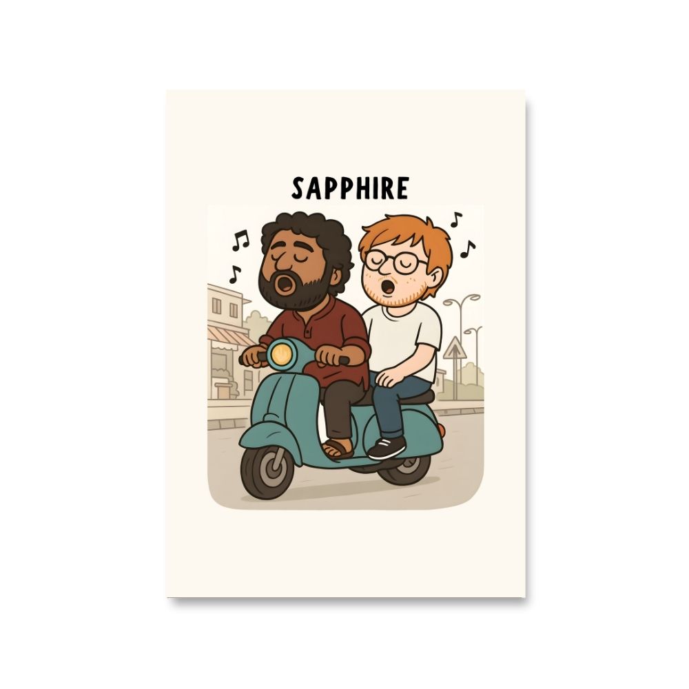 ed sheeran sapphire poster wall art buy online india the banyan tee tbt 8 x 10 