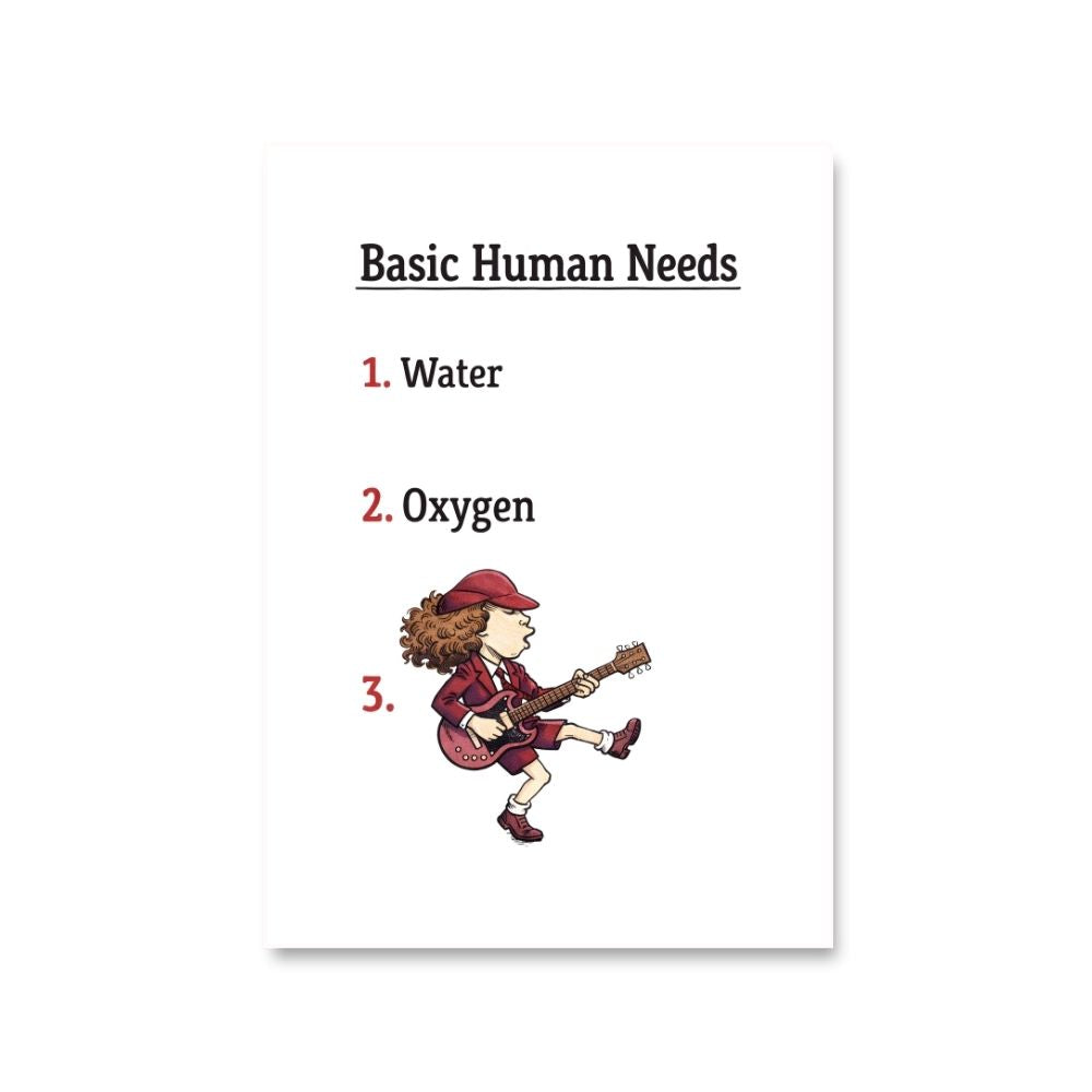 ac/dc basic human needs poster wall art buy online india the banyan tee tbt 8 x 10 