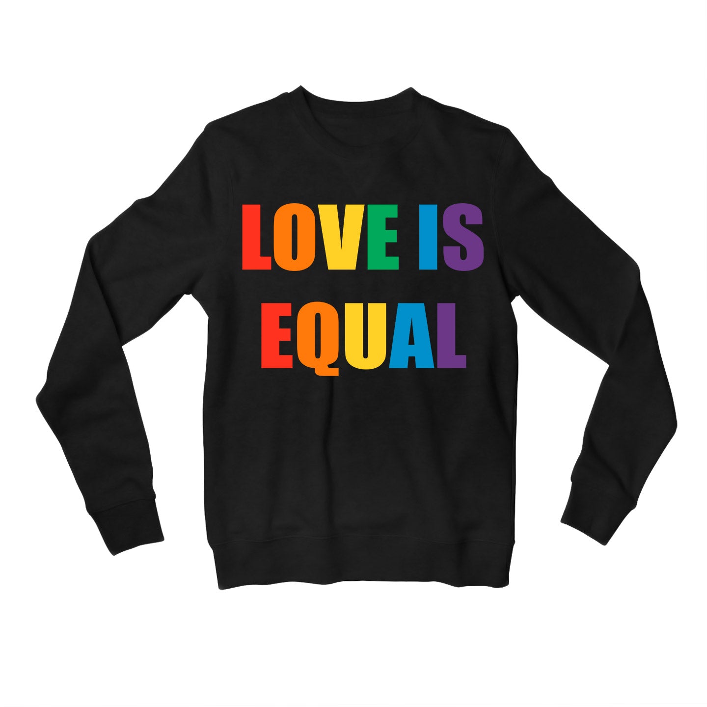 pride love is equal sweatshirt upper winterwear printed graphic stylish buy online india the banyan tee tbt men women girls boys unisex gray - lgbtqia+