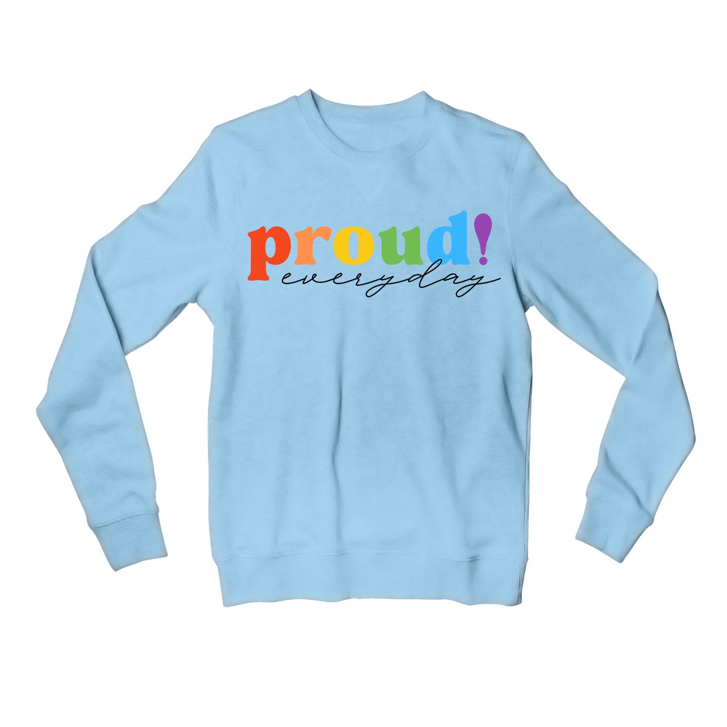 pride proud everyday sweatshirt upper winterwear printed graphic stylish buy online india the banyan tee tbt men women girls boys unisex gray - lgbtqia+