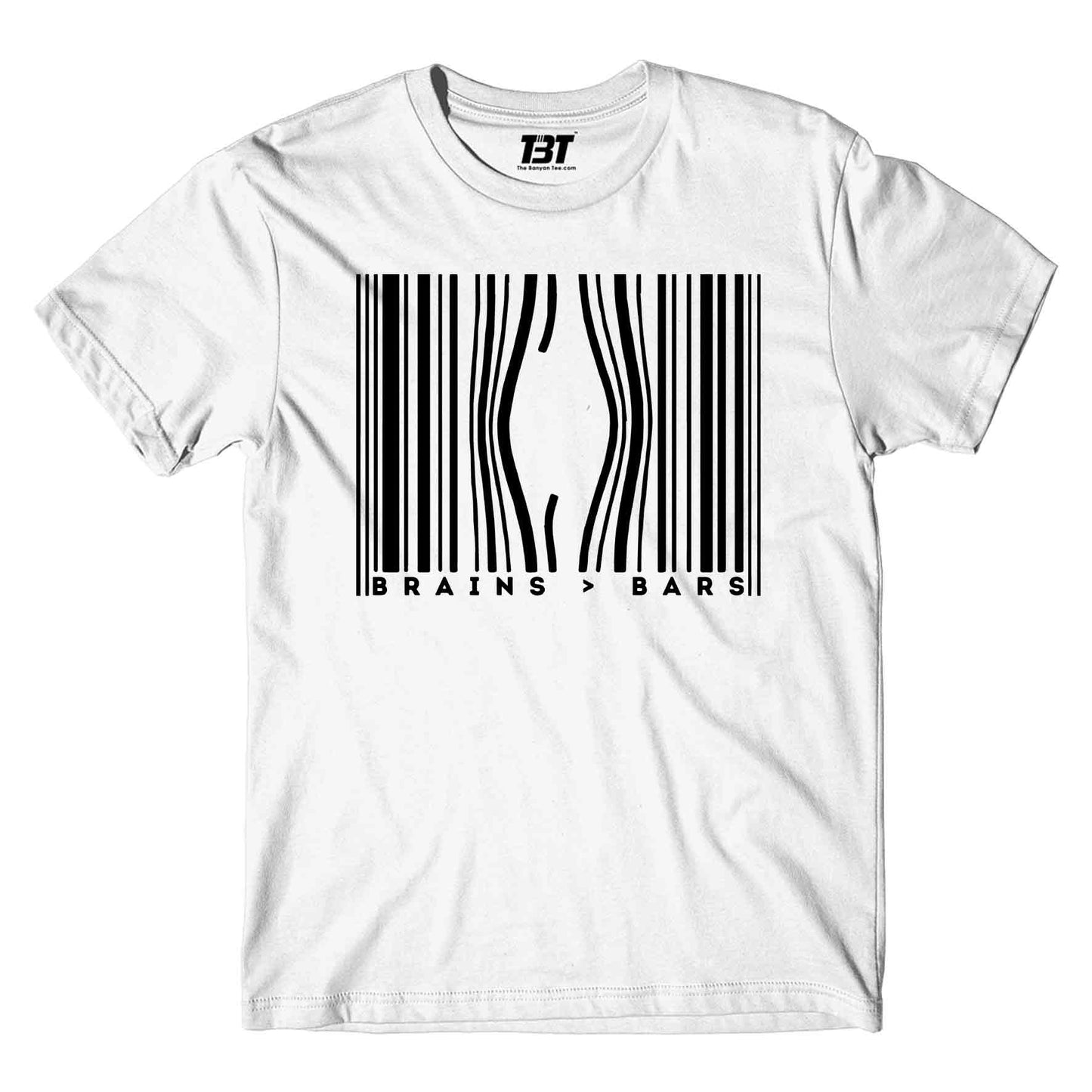 prison break brains above bars t-shirt tv & movies buy online india the banyan tee tbt men women girls boys unisex white