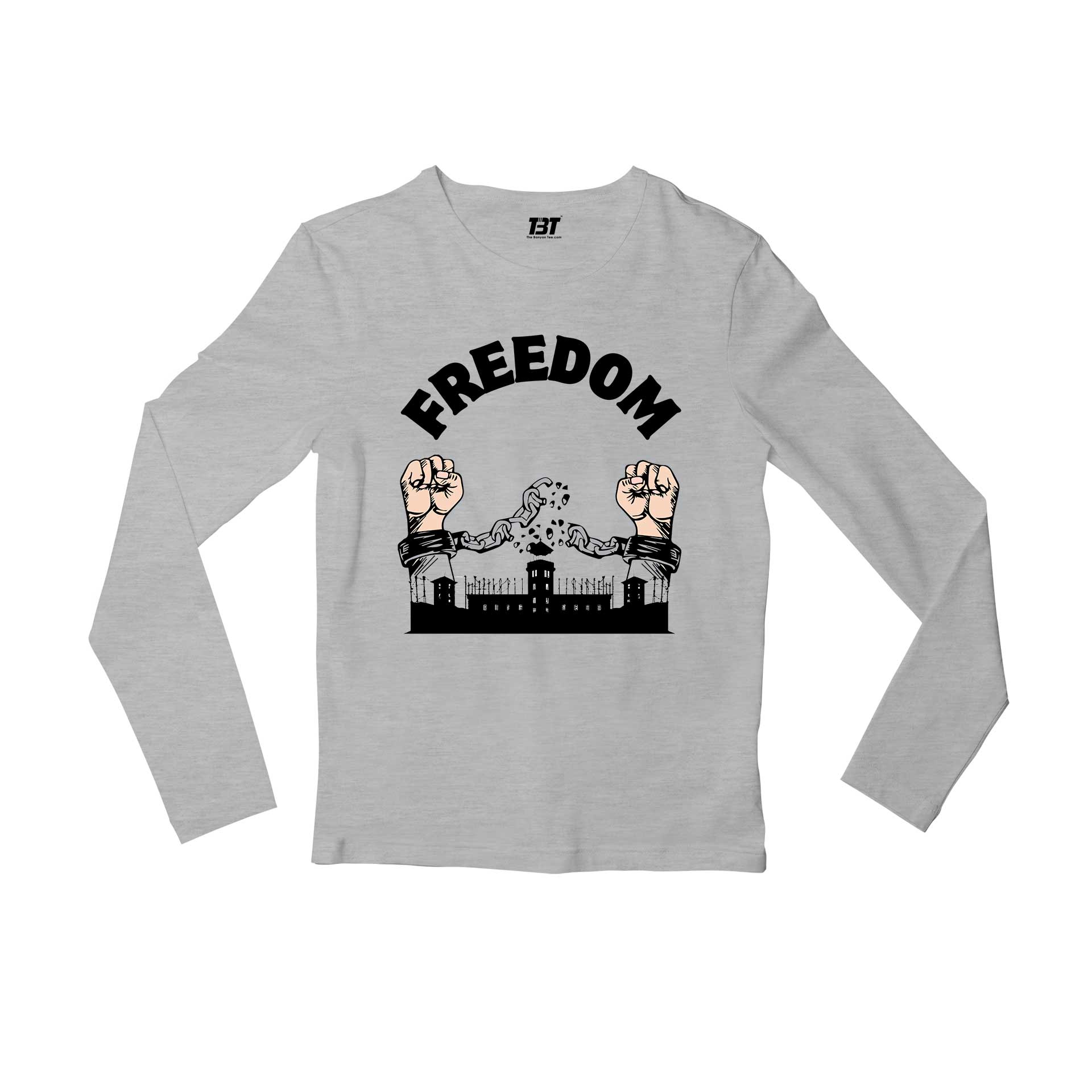 prison break freedom full sleeves long sleeves tv & movies buy online india the banyan tee tbt men women girls boys unisex gray