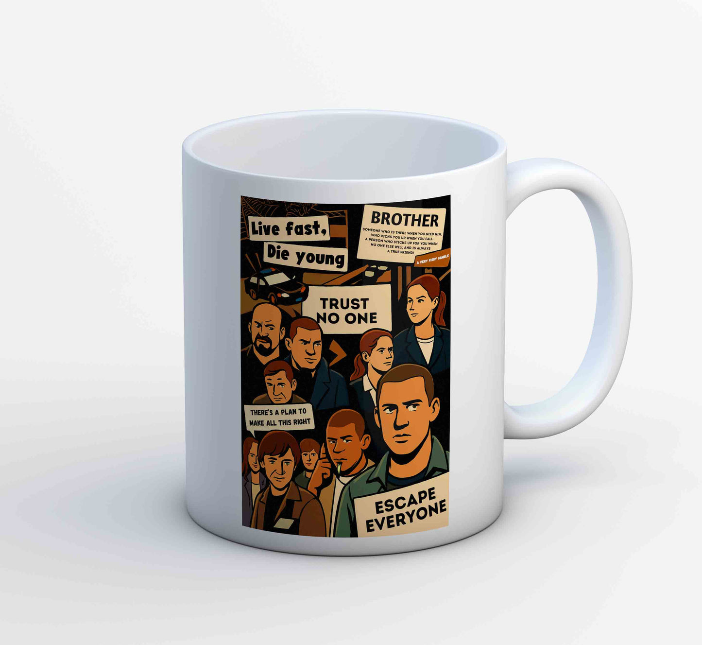 prison break escape everyone mug coffee ceramic tv & movies buy online india the banyan tee tbt men women girls boys unisex  