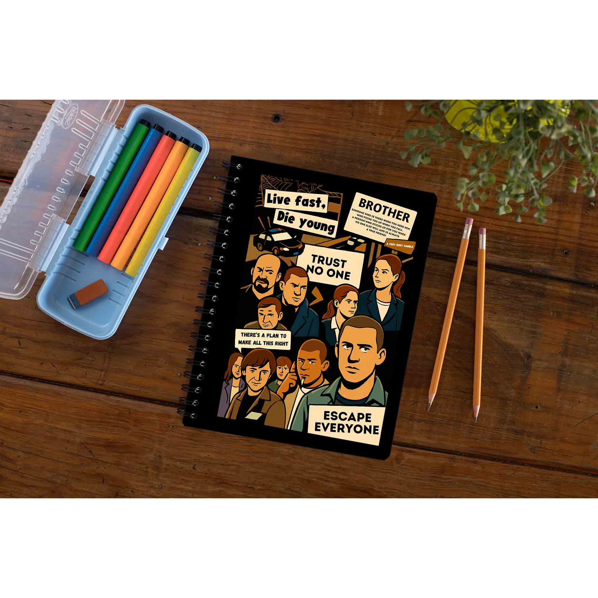prison break escape everyone notebook notepad diary buy online india the banyan tee tbt unruled