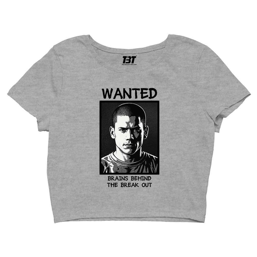 prison break brains behind the breakout crop top tv & movies buy online india the banyan tee tbt men women girls boys unisex s