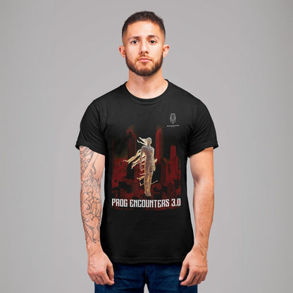 Prog Encounters 3.0 Double Side Print T-shirt by The Banyan Tee Black