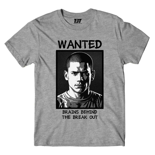 prison break brains behind the breakout t-shirt tv & movies buy online india the banyan tee tbt men women girls boys unisex gray