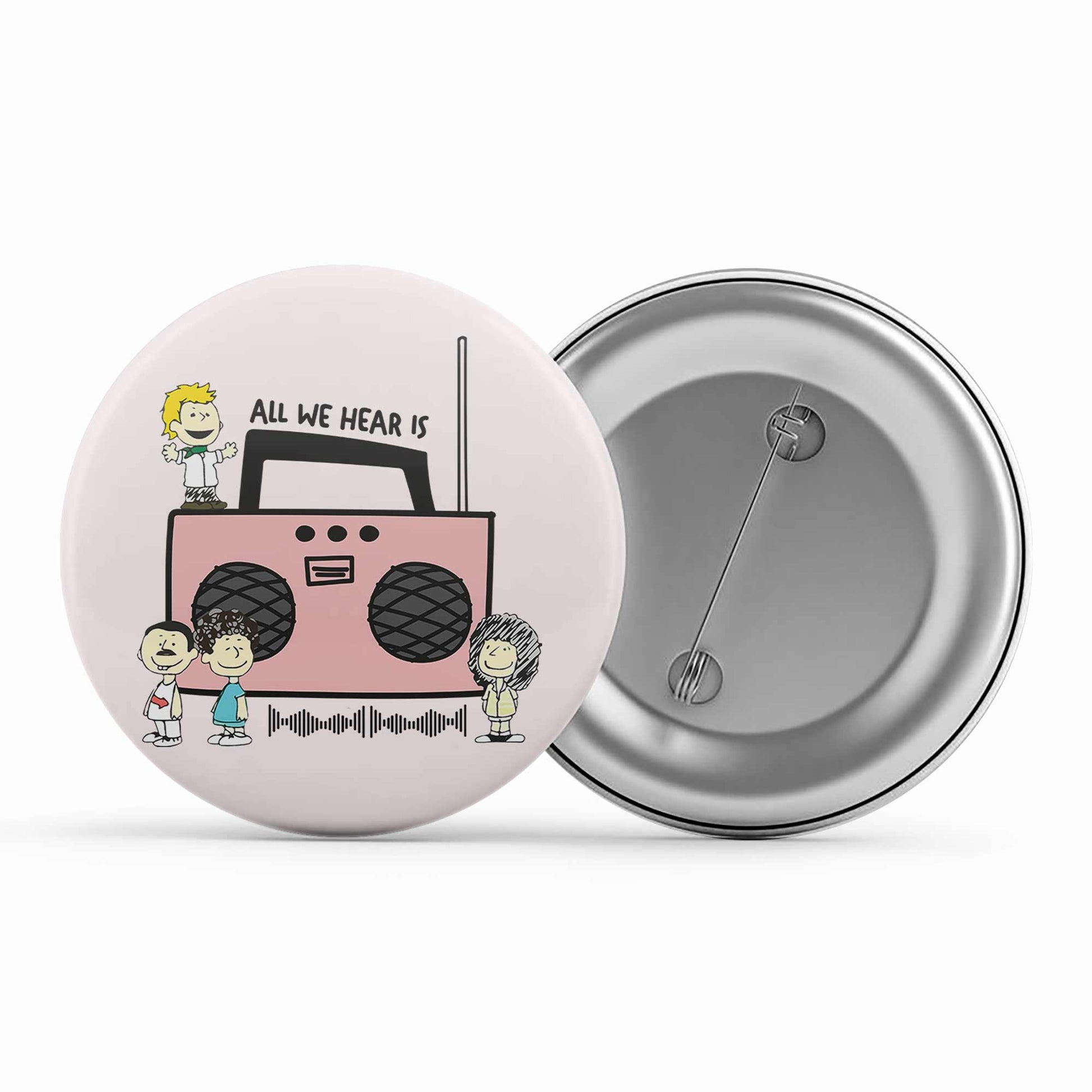 queen all we hear is badge pin button music band buy online india the banyan tee tbt men women girls boys unisex  