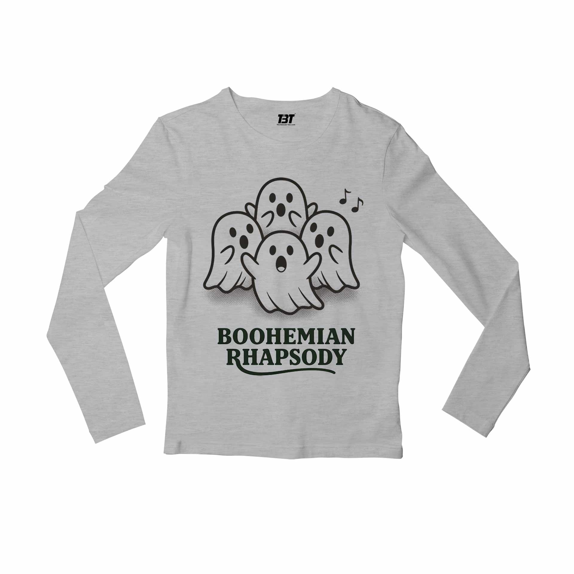 queen boohemian rhapsody full sleeves long sleeves music band buy online india the banyan tee tbt men women girls boys unisex gray 