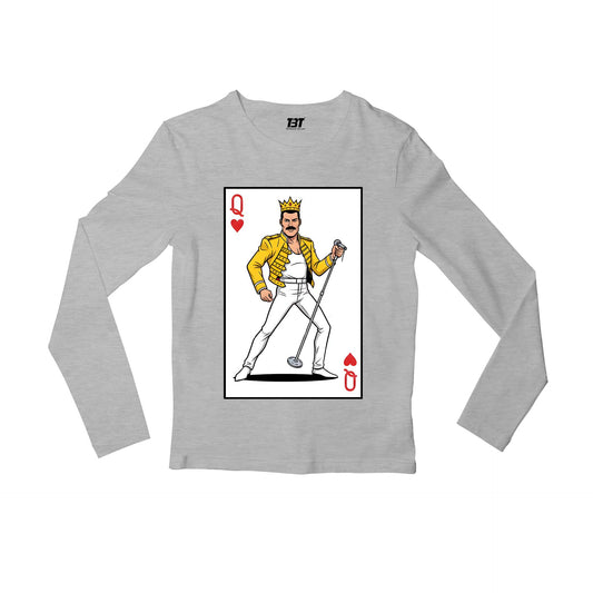 queen the queen of hearts full sleeves long sleeves music band buy online india the banyan tee tbt men women girls boys unisex gray 