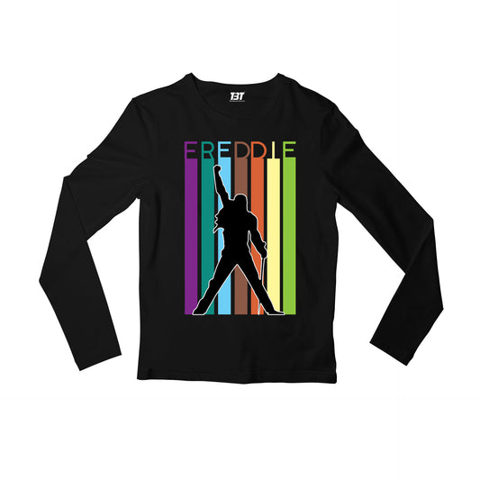 queen freddie full sleeves long sleeves music band buy online india the banyan tee tbt men women girls boys unisex black