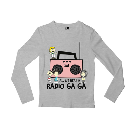 queen radio ga ga full sleeves long sleeves music band buy online india the banyan tee tbt men women girls boys unisex gray