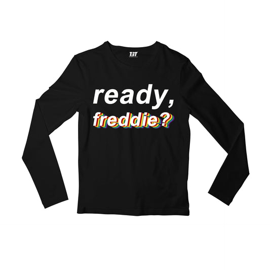 queen ready freddie full sleeves long sleeves music band buy online india the banyan tee tbt men women girls boys unisex black