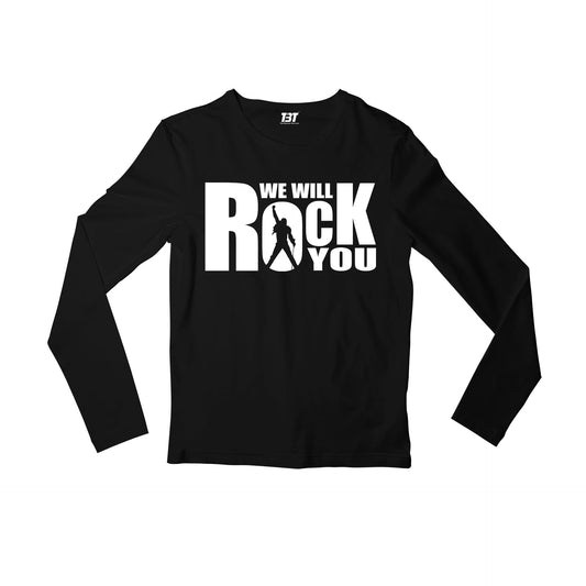 queen rock you full sleeves long sleeves music band buy online india the banyan tee tbt men women girls boys unisex black