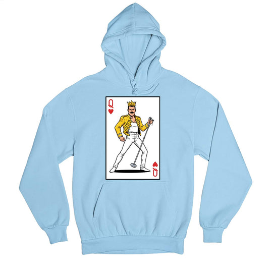 queen the queen of hearts hoodie hooded sweatshirt winterwear music band buy online india the banyan tee tbt men women girls boys unisex baby blue 