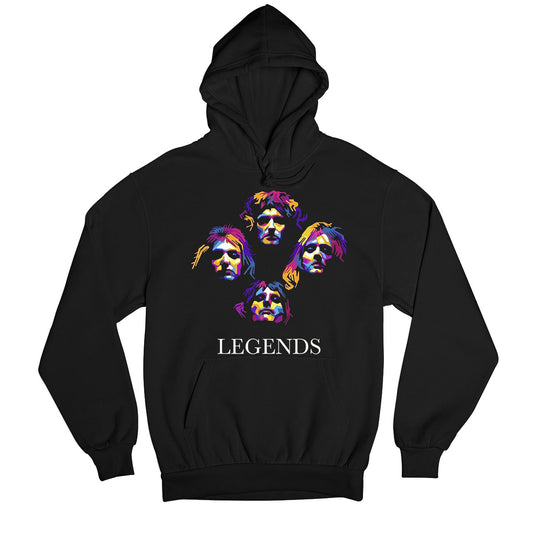 queen legends hoodie hooded sweatshirt winterwear music band buy online india the banyan tee tbt men women girls boys unisex black