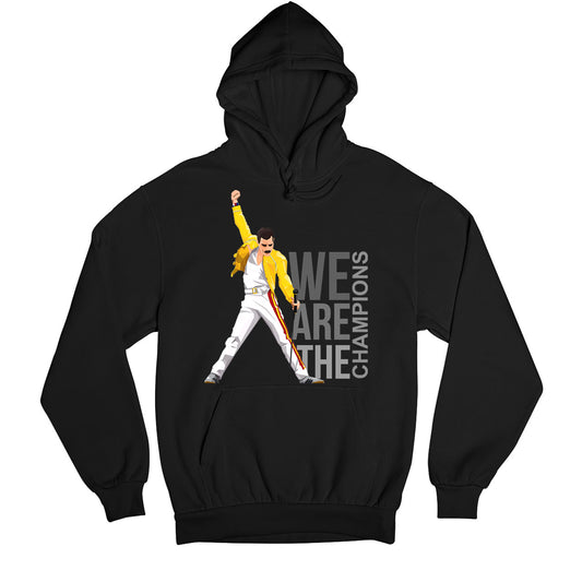 queen we are the champions hoodie hooded sweatshirt winterwear music band buy online india the banyan tee tbt men women girls boys unisex black