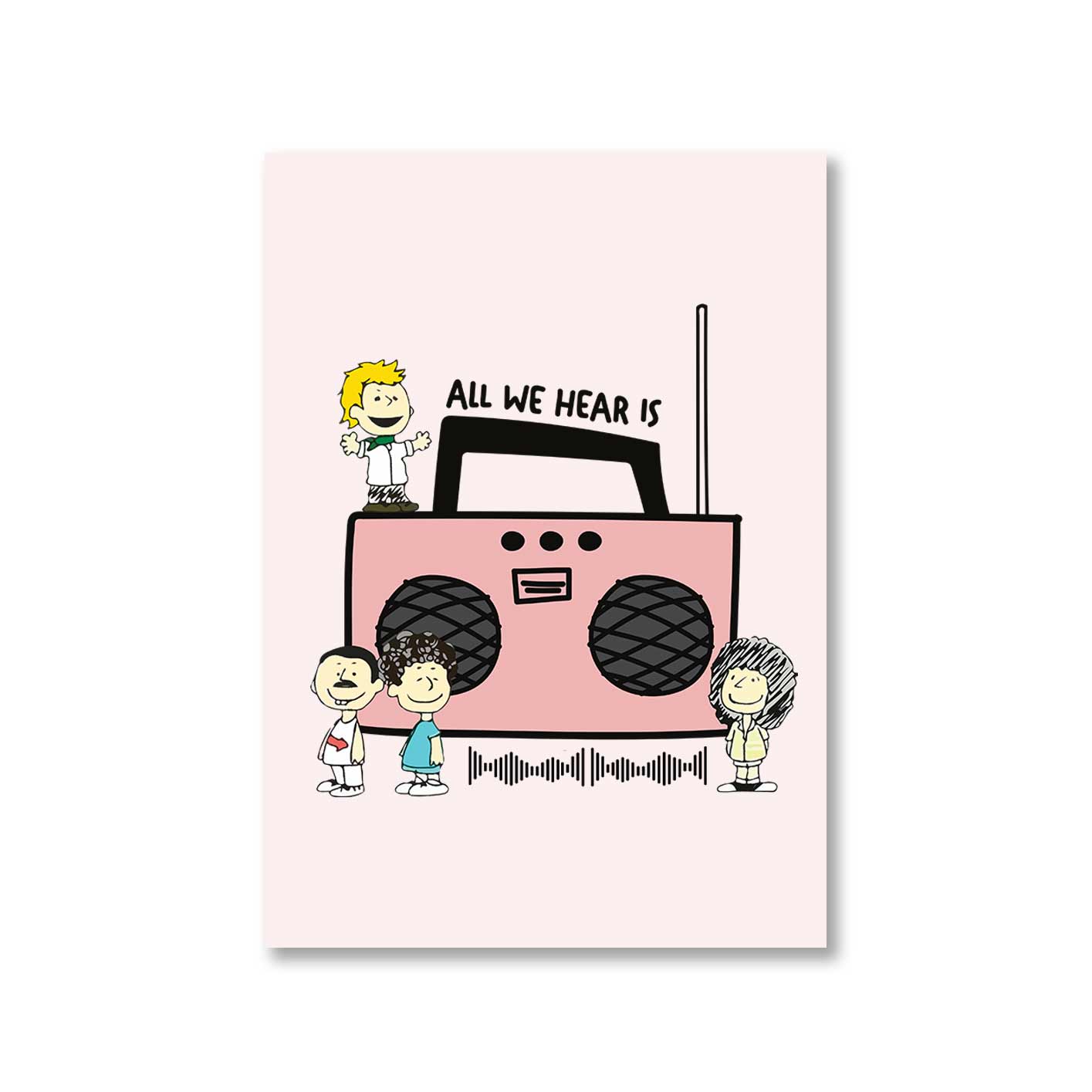 queen all we hear is poster wall art buy online india the banyan tee tbt 8 x 10 