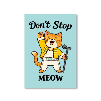 queen don't stop meow poster wall art buy online india the banyan tee tbt 8 x 10 
