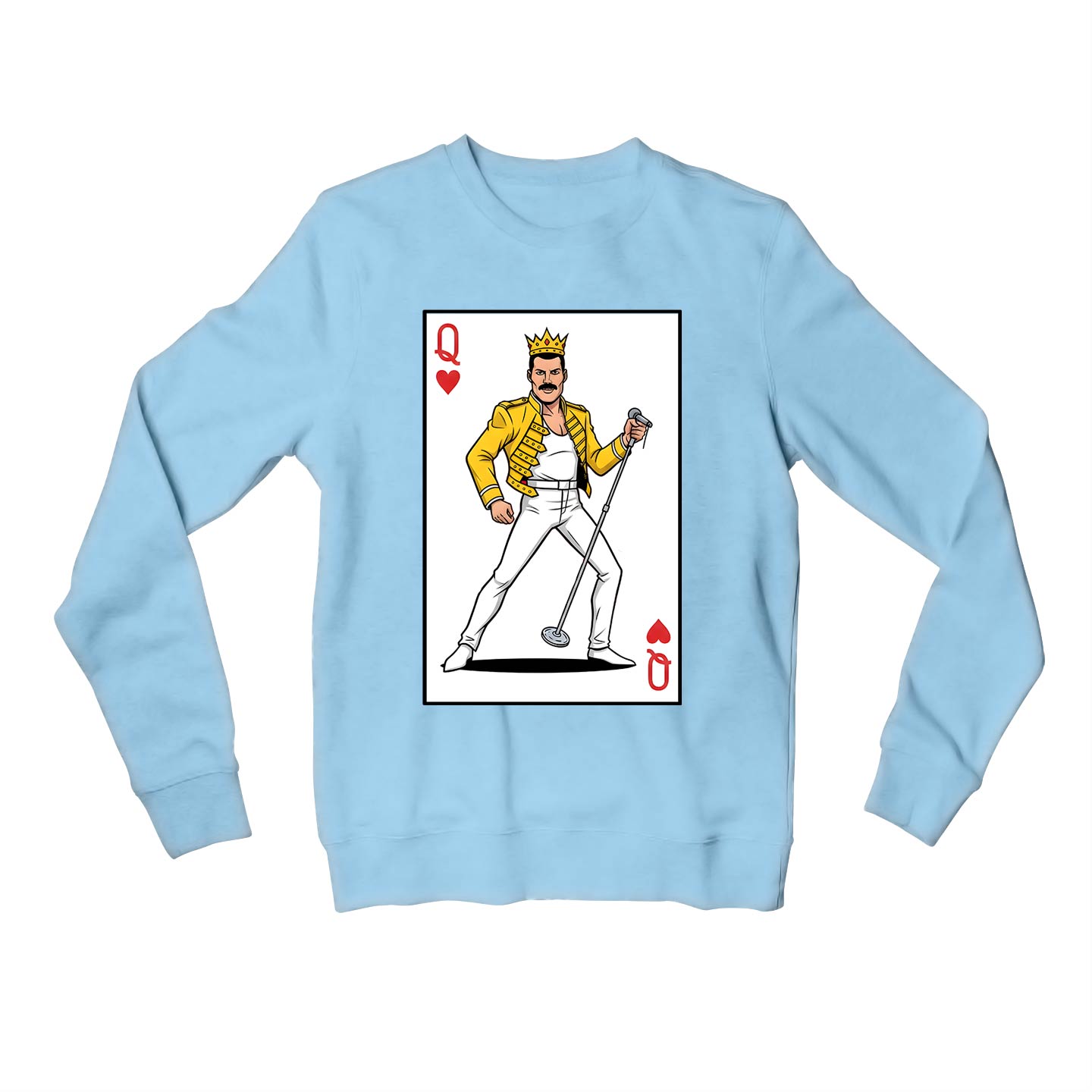 queen the queen of hearts sweatshirt upper winterwear music band buy online india the banyan tee tbt men women girls boys unisex baby blue 