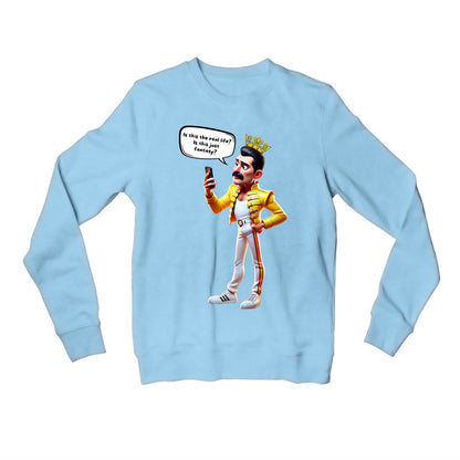 queen is this just fantasy sweatshirt upper winterwear music band buy online india the banyan tee tbt men women girls boys unisex baby blue