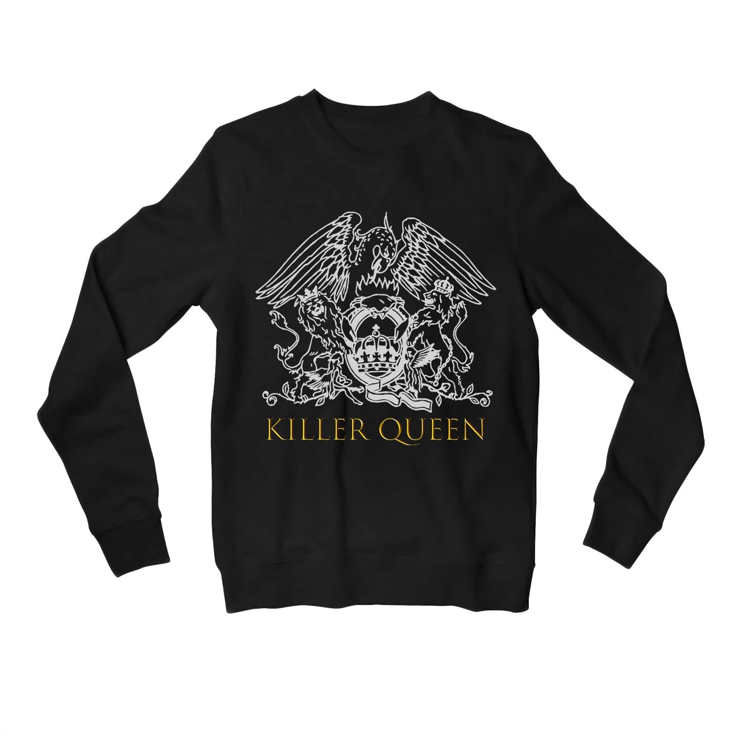 queen killer queen sweatshirt upper winterwear music band buy online india the banyan tee tbt men women girls boys unisex black