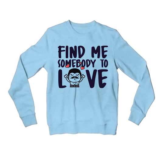 queen somebody to love sweatshirt upper winterwear music band buy online india the banyan tee tbt men women girls boys unisex baby blue