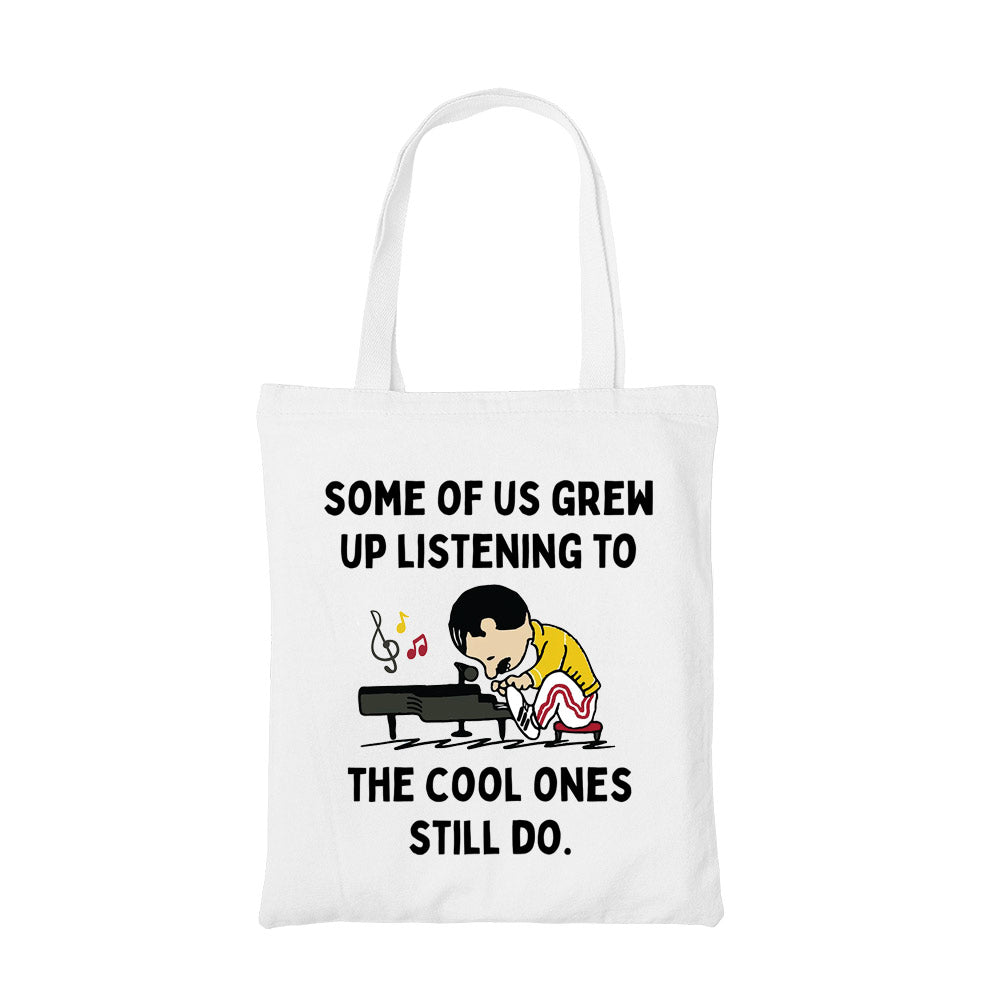 queen cool ones still do tote bag cotton printed music band buy online india the banyan tee tbt men women girls boys unisex  