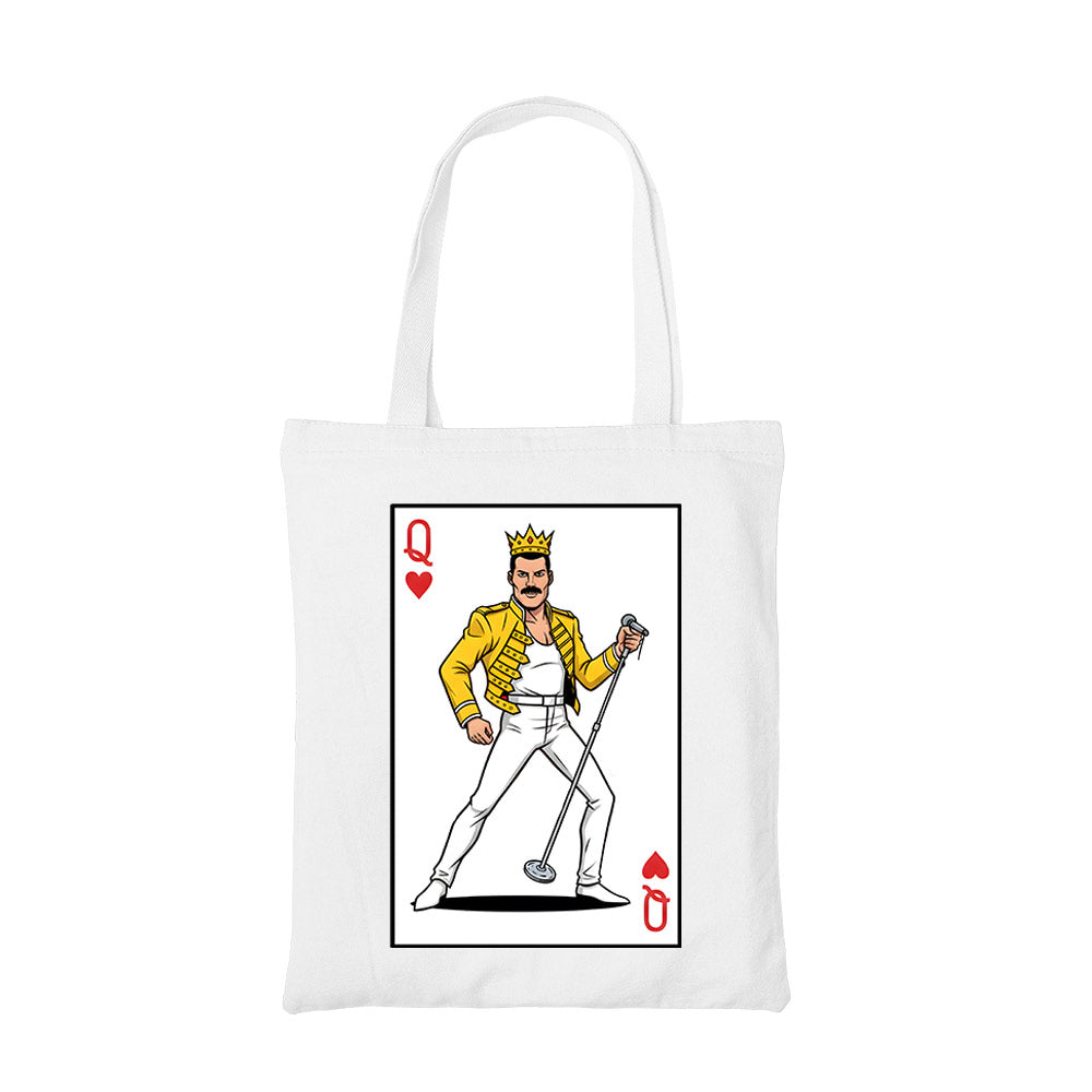 queen the queen of hearts tote bag cotton printed music band buy online india the banyan tee tbt men women girls boys unisex  