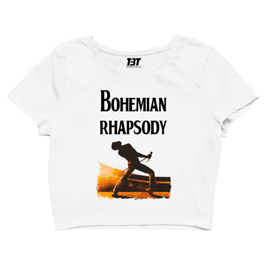 queen bohemian rhapsody crop top music band buy online india the banyan tee tbt men women girls boys unisex gray