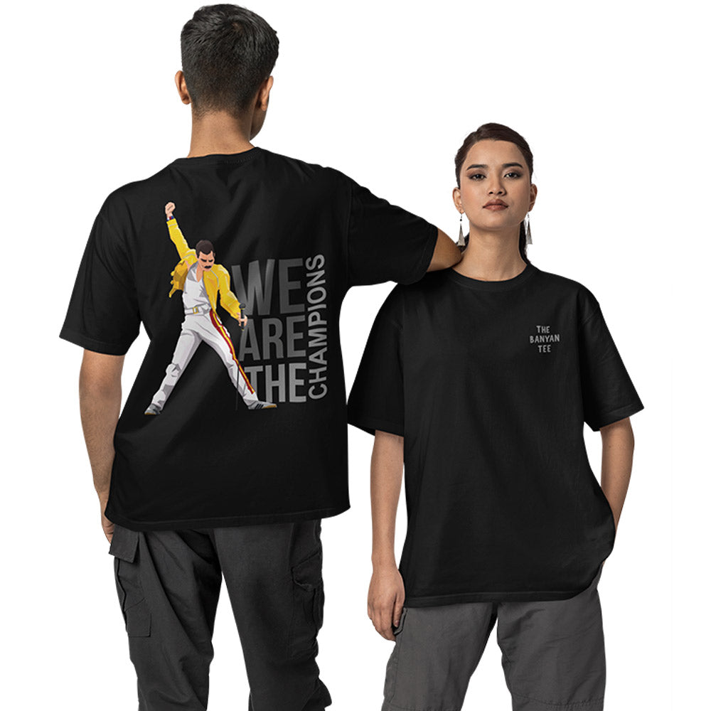 Queen Oversized T shirt - We Are The Champions