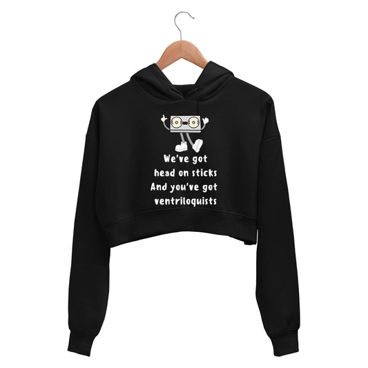 radiohead kid a crop hoodie hooded sweatshirt upper winterwear music band buy online india the banyan tee tbt men women girls boys unisex black