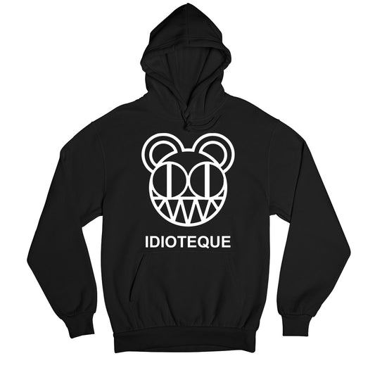 radiohead idioteque hoodie hooded sweatshirt winterwear music band buy online india the banyan tee tbt men women girls boys unisex black