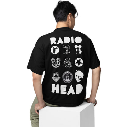 Radiohead T Shirt Debossed Note Pad Band Logo nieuw Officieel Mannen Zwart L Radiohead T Shirt Debossed Note Pad Band Logo nieuw Officieel Mannen Zwart L