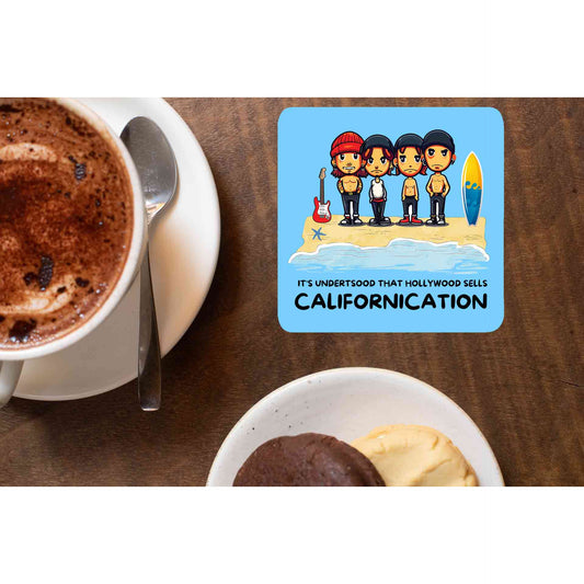 red hot chili peppers hollywood sells californication coasters wooden table cups indian music band buy online india the banyan tee tbt men women girls boys unisex