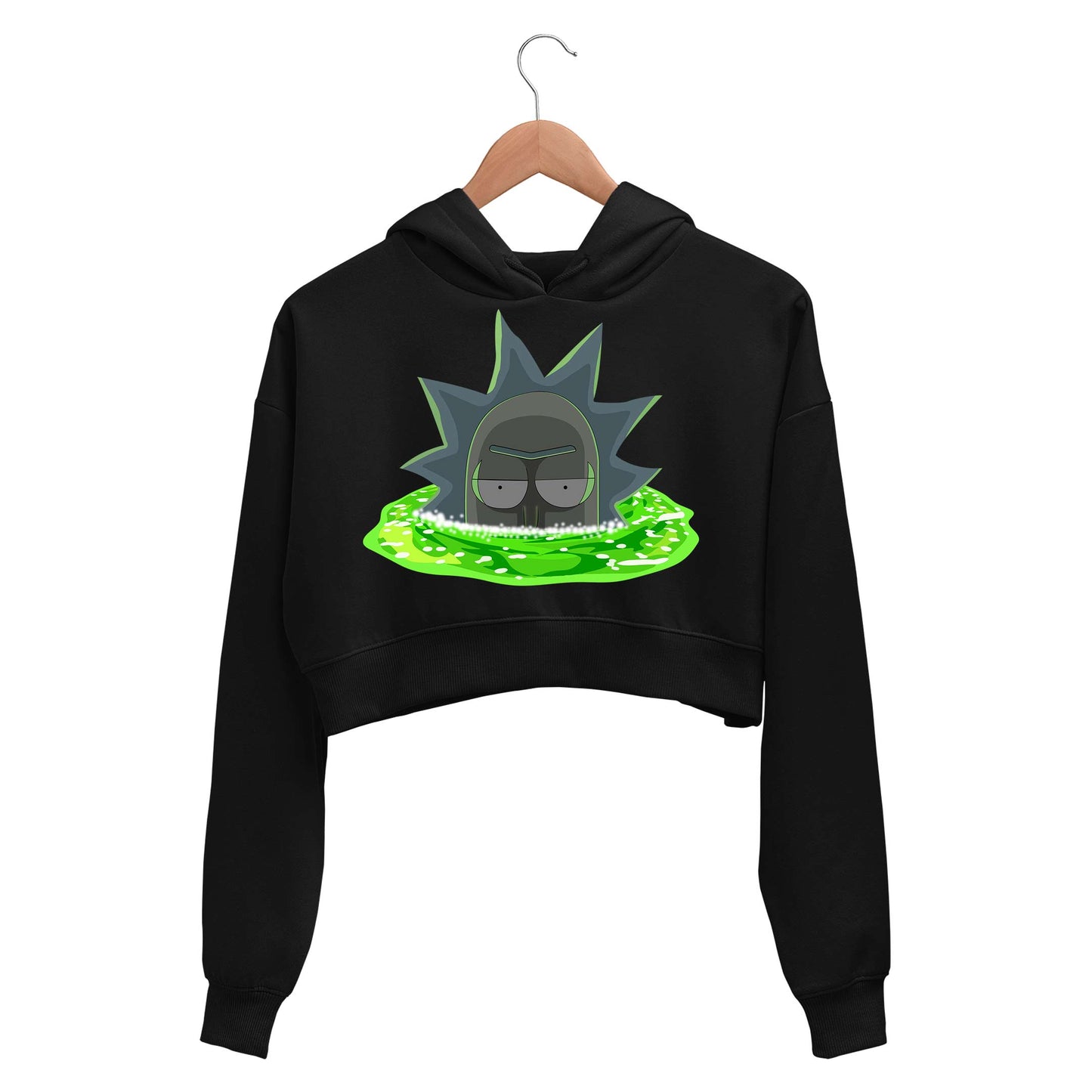 rick and morty teleportation crop hoodie hooded sweatshirt upper winterwear buy online india the banyan tee tbt men women girls boys unisex black rick and morty online summer beth mr meeseeks jerry quote vector art clothing accessories merchandise